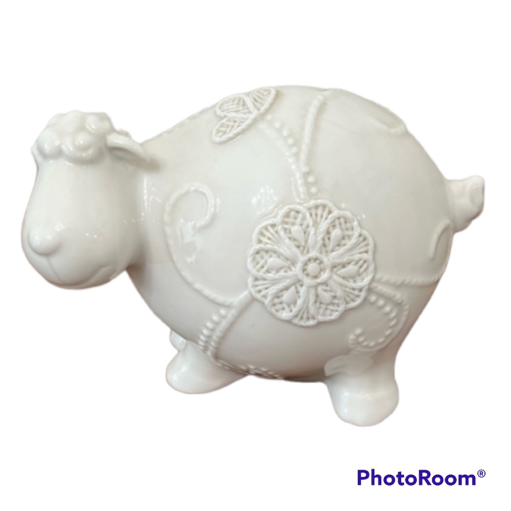 Adorable lamb statue